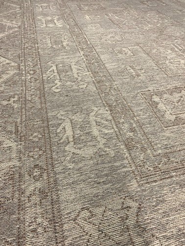 Kushan villa-juuttimatto beige kuviollinen