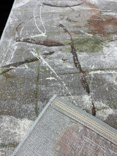 Plaza nukkamatto Spiral harmaa-värikäs 200x290 cm