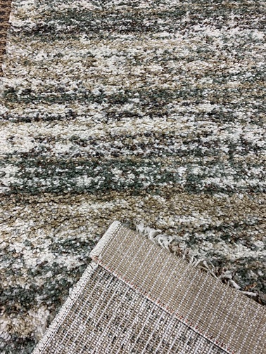 Mellow nukkamatto beige-vihreä-lv 133x195 cm