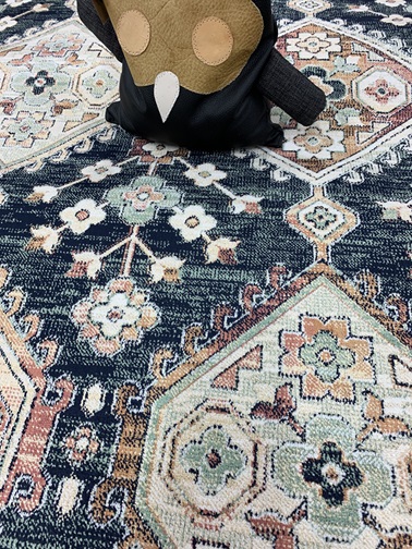 Savoy viskoosimatto sininen kuvio 160x230 cm