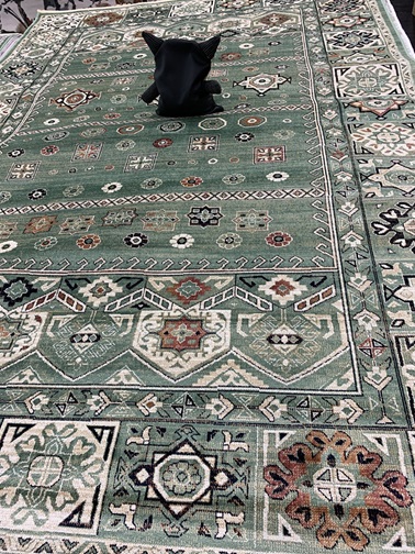 Savoy viskoosimatto Inka vihreä 160x230 cm