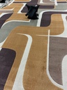 Milano nukkamatto Seventies ruskea 160x230 cm