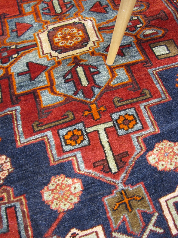 Hamadan käsinsolmittu matto 132x235 cm