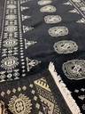 Bokhara 3 ply käsinsolmittu musta 95x154 cm