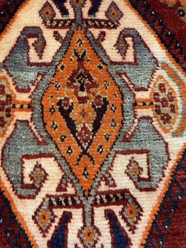 Kashqhai käsinsolmittu villamatto
