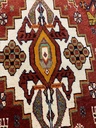 Kashqhai käsinsolmittu villamatto 65x62 cm