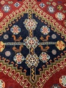 Kashqhai käsinsolmittu villamatto 55x55 cm