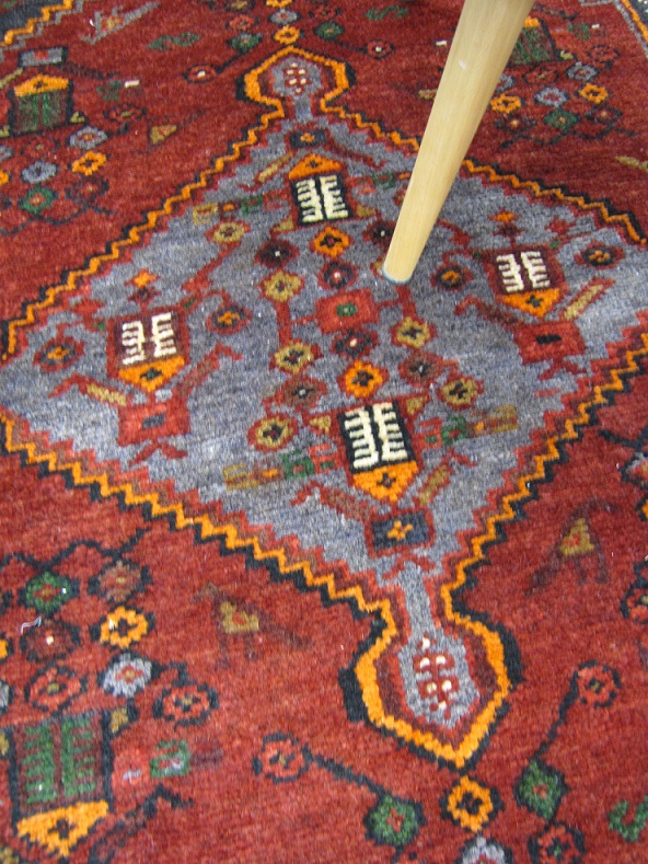 Kamseh käsinsolmittu matto 100x205 cm