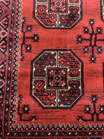 Beluchi viskoosimatto punainen 65x110 cm