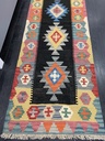 Kelim Kashqhai musta 83x246 cm