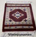 Pakistan pienet käsinsolmitut villamatot 30x30 cm - lajitelma