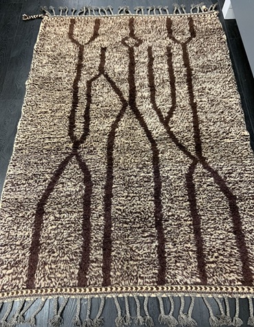 Beni Ourain villamatto ruskea 92x153 cm