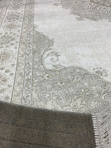 Livorno viskoosimatto beige-harmaa