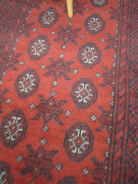 Aktscha käsinsolmittu villamatto 78x280 cm