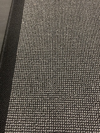 Ateena käytävämatto musta 80 cm rulla