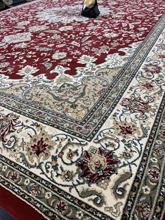 Savona punainen medaljonki 240x340 cm