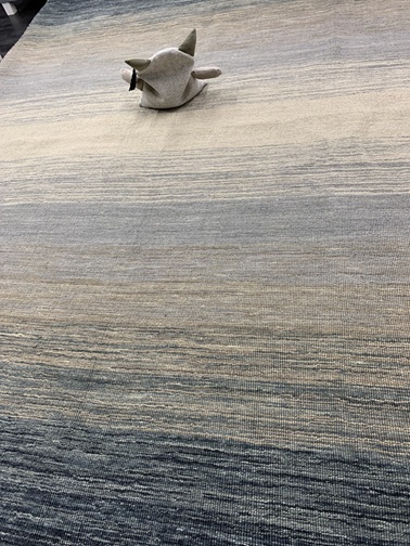 Panorama Kelim musta-harmaa