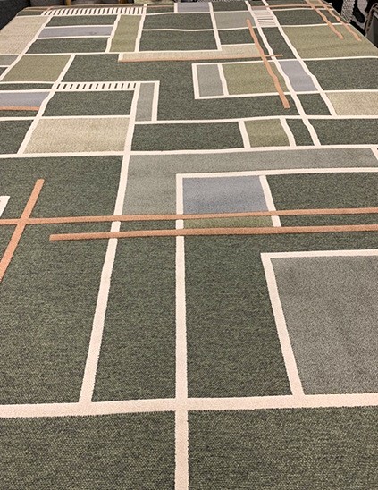 Trevi matto ruudukko vihreä