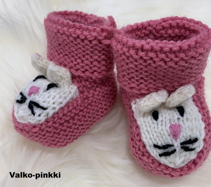 Hiiritossut valko-pinkki