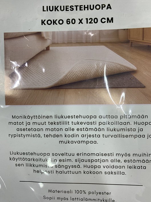 Liukuestehuopa harmaa