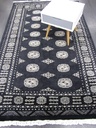 Bokhara käsinsolmittu 3 ply musta 131x200 cm