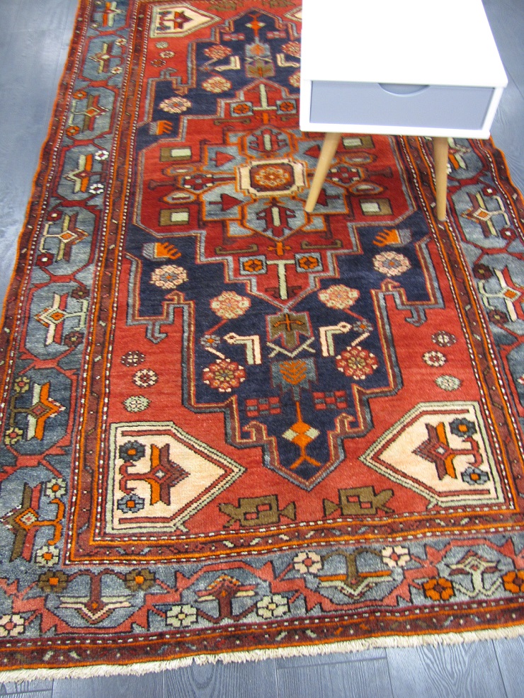 Hamadan käsinsolmittu matto 132x235 cm