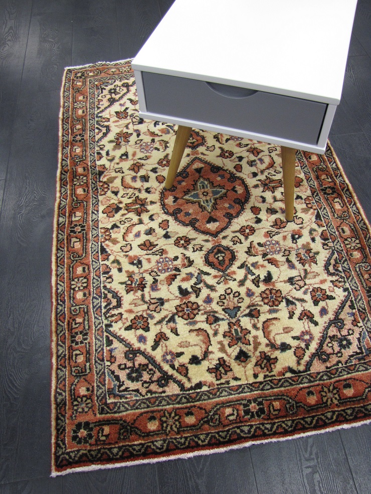 [143397983135H] Hamadan käsinsolmittu villamatto 83x135 cm