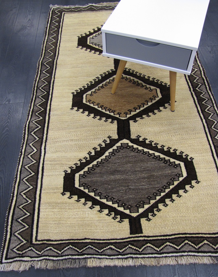 [1408260104185KQ] Kashqhai käsinsolmittu 104x185 cm