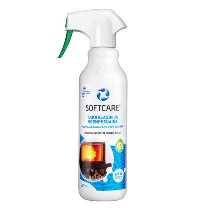 Takkalasin ja noen pesu Softcare