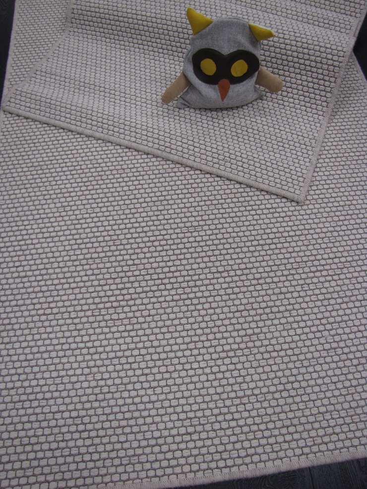 Nordic käytävävillamatto vaalea, beige twist