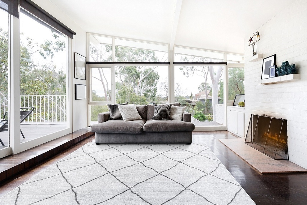 [340866171200290BERV] Piazza nukkamatto berber vaalea (200 x 290)