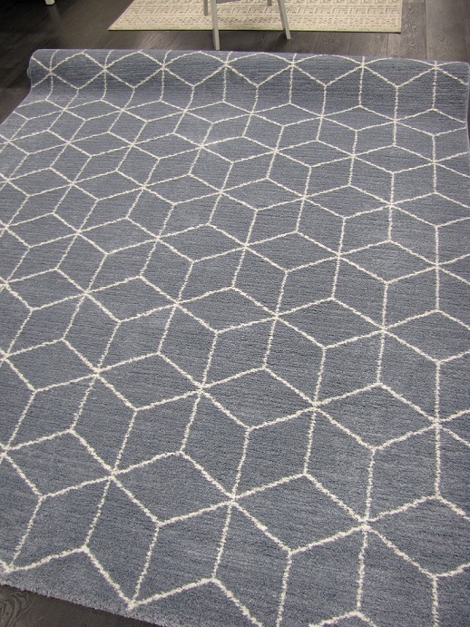 Sherpa nukkamatto laatikot sininen 200x290 cm