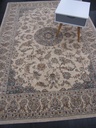 [571656454160230BE] Da Vinci nukkamatto vintage beige medaljonki 133x195 cm