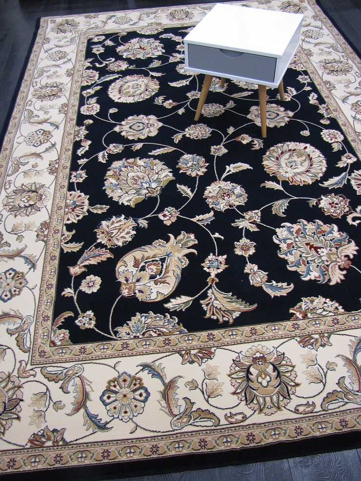 [573653464OV160TS] Savona nukkamatto yönsininen kukkaköynnös (OV 160)