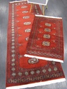 [141547180213PUN] Bokhara 2 Ply käsinsolmittu villamatto punainen 80x213 cm