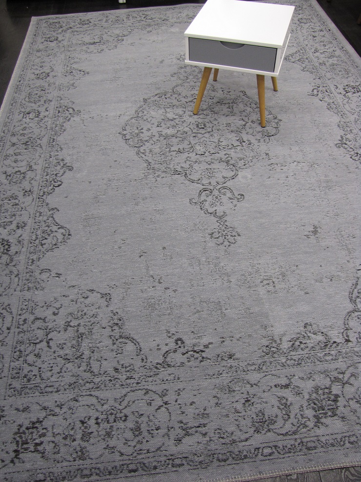 Tivoli chenille puuvillamatto keskiharmaa 200x290 cm