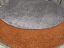 [7118170H160H] Lite nukkamatto harmaa tai terracotta (harmaa, Ø 160)