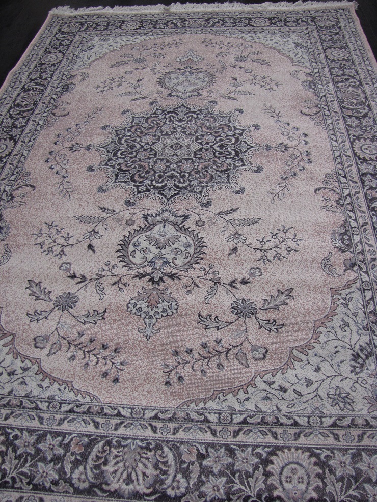 [9272261636160230ROSA] Savoy viskoosimatto rosa medaljonki (160 x 230)