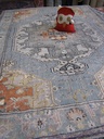 [ZEROURLAT047780180VAALSIN] Vintage Urla vaaleasininen kuvio 80x180 cm