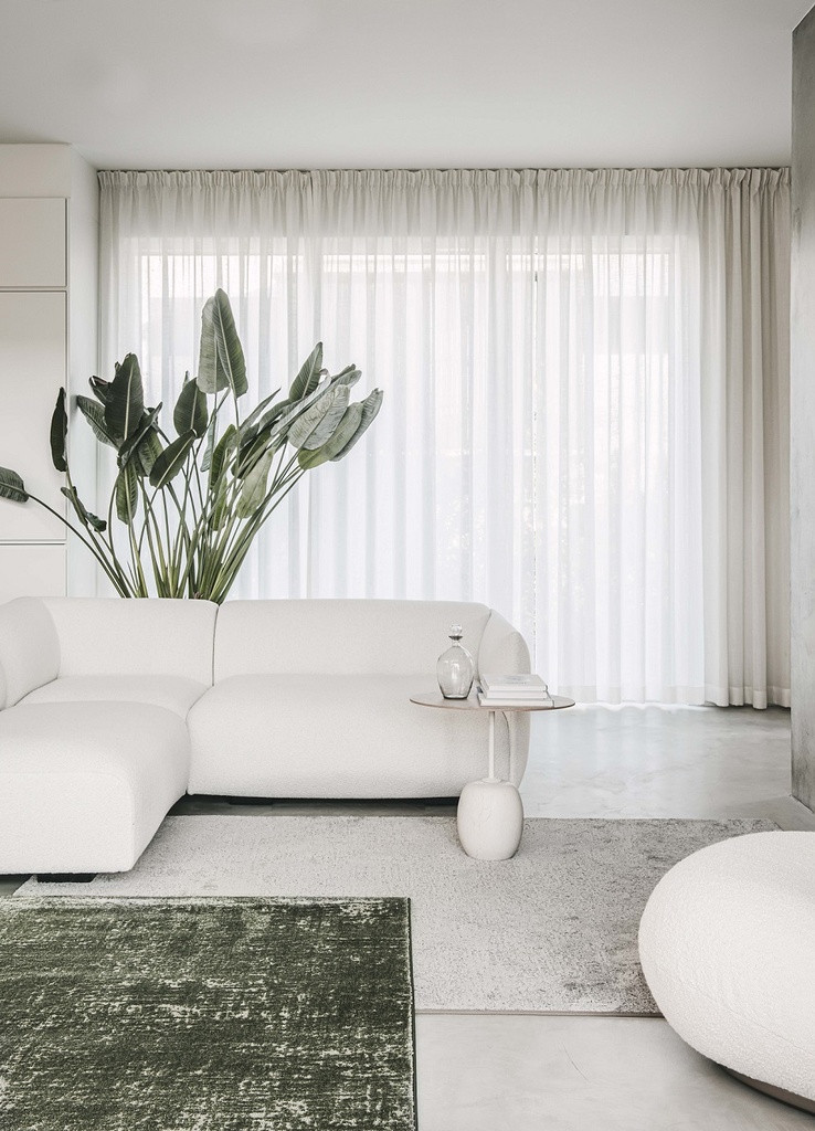 Basaltti nukkamatto Vm-Carpet (valkoinen, H - 160)