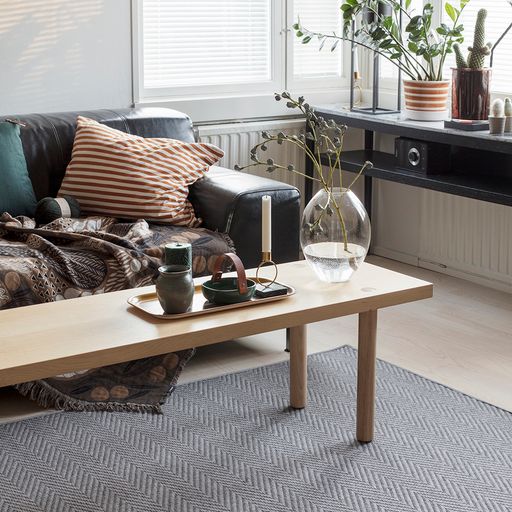 [ELSA80150BE] Elsa villa-paperinarumatto VM-Carpet (beige, 80 x 150)