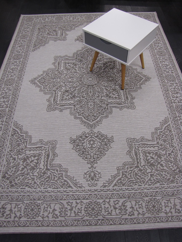 [960197001160230BE] Piemonte matto beige medaljonki 160x230 cm