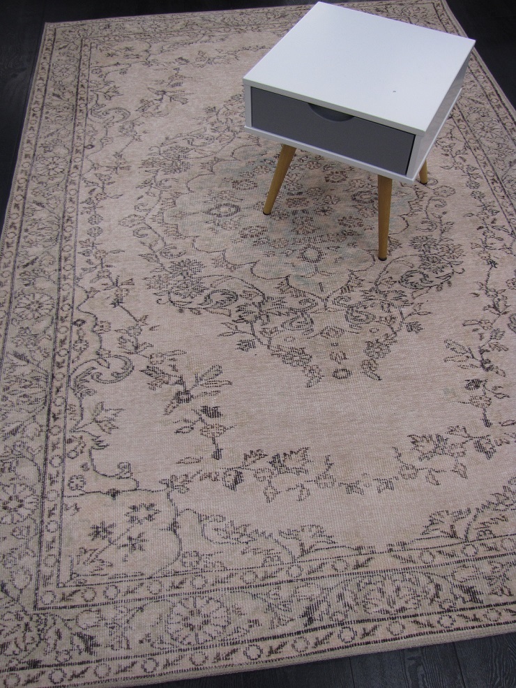 Vintage Besni beige medaljonki 160x230 cm