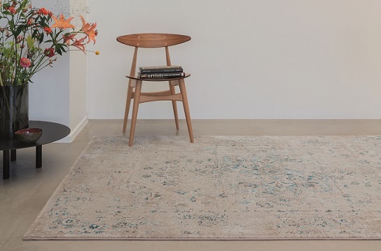 Patina nukkamatto beige/turkoosi 160x230 cm