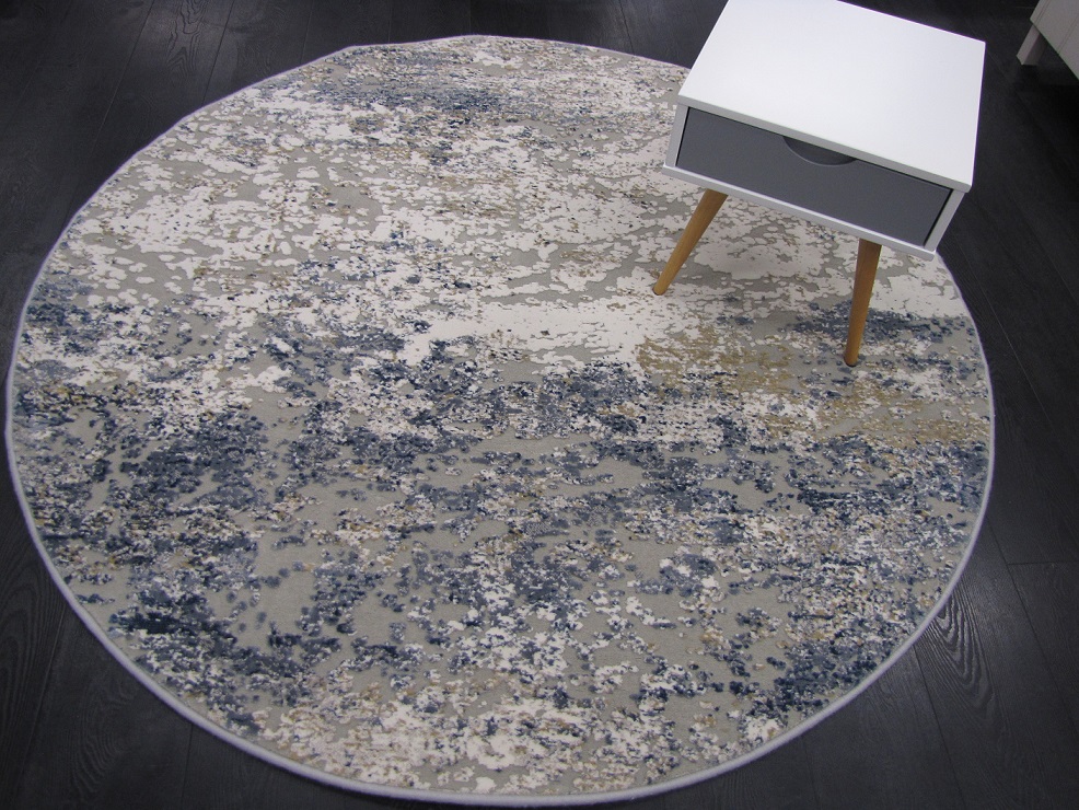 [520147777H160BESI] Tundra nukkamatto pyöreä 160 cm sinibeige