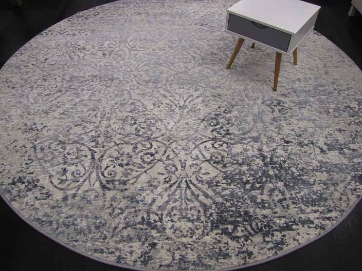 [520346454H160H] Tundra matto vintage harmaa pyöreät (Ø 160)