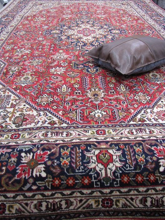 [1461562TAB200305PU] Tabriz persialainen käsinsolmittu 200x305 cm