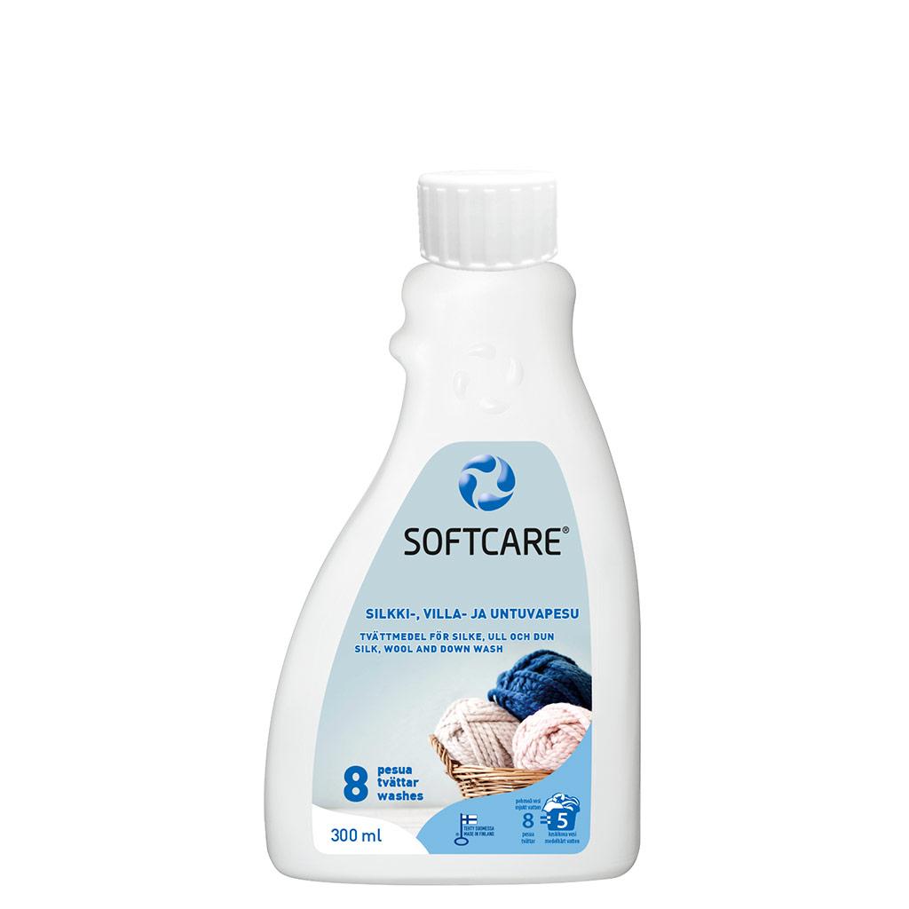 [SOFTVILLAPESU300ML] Villa-, silkki- ja untuvapesu 300 ml - Softcare
