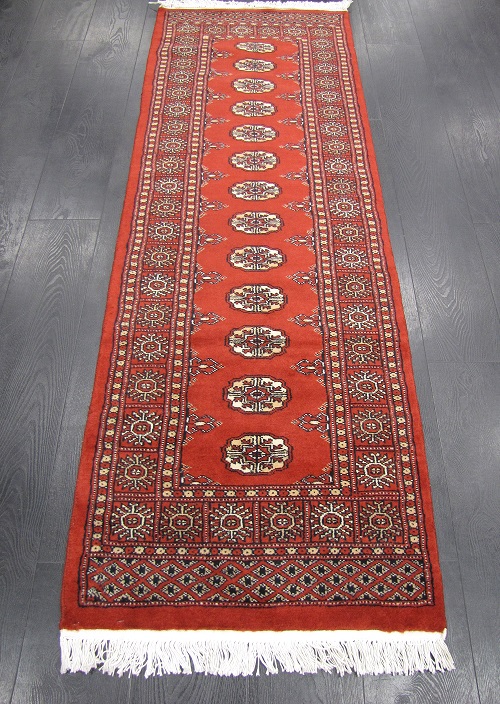 [BOKHARA64193PU] Bokhara käsinsolmittu 64x193 cm punainen