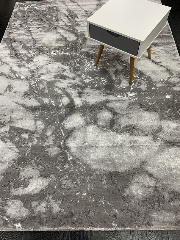 [MARSTONE160230HAR] Stone nukkamatto marmorikuvio harmaa (harmaa, 160 x 230)